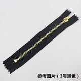 10pcs/lot 8cm 10cm 12cm 13cm 15cm 18cm 20cm Sewing Metal Zippers Auto Lock Black White DIY Zip for Sewing Jeans Denim Skirt 3#